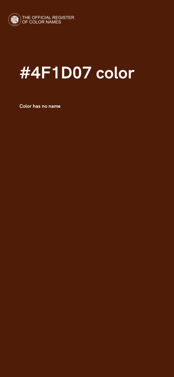 #4F1D07 color image