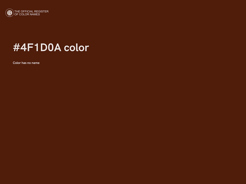 #4F1D0A color image