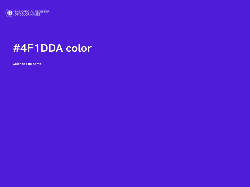 #4F1DDA color image