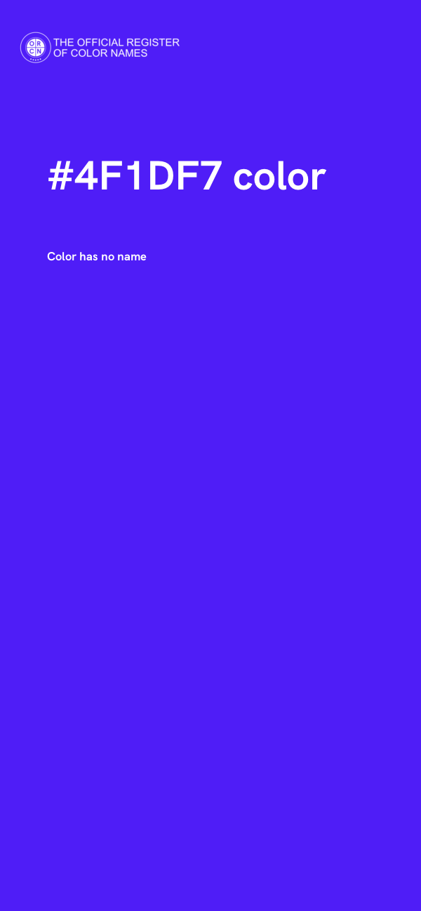 #4F1DF7 color image