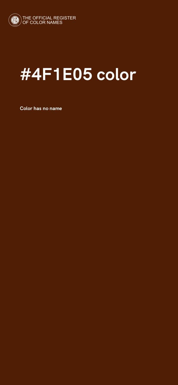 #4F1E05 color image