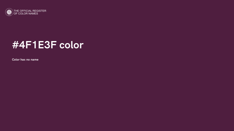 #4F1E3F color image