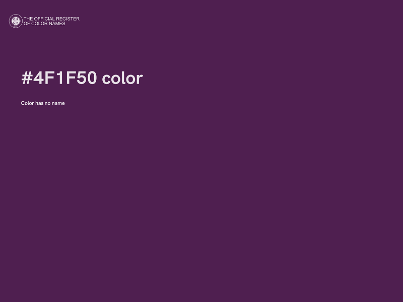 #4F1F50 color image