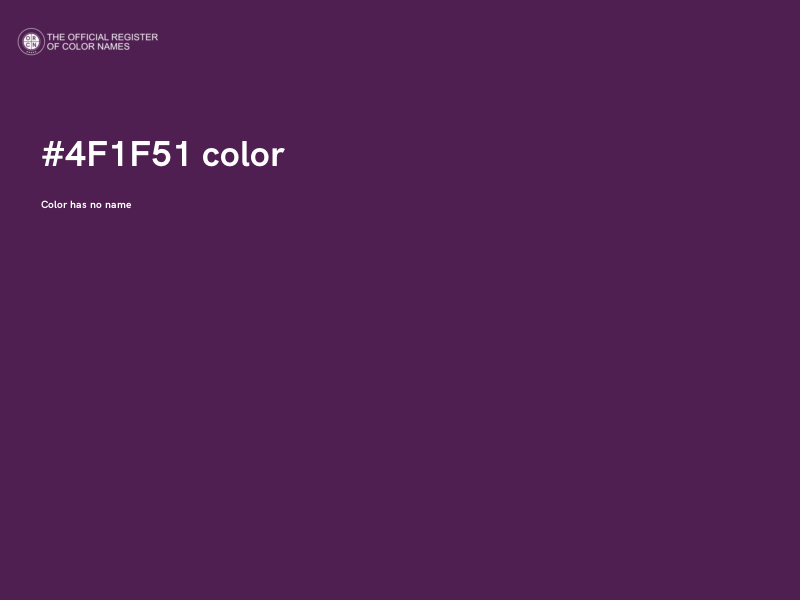 #4F1F51 color image