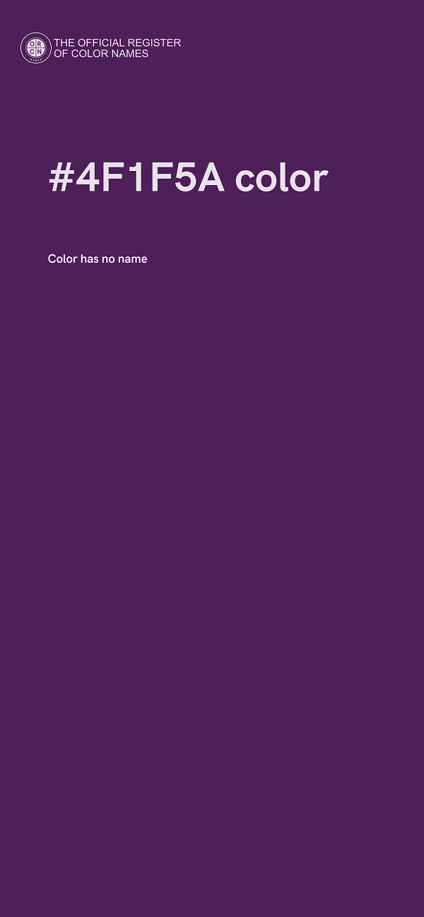 #4F1F5A color image