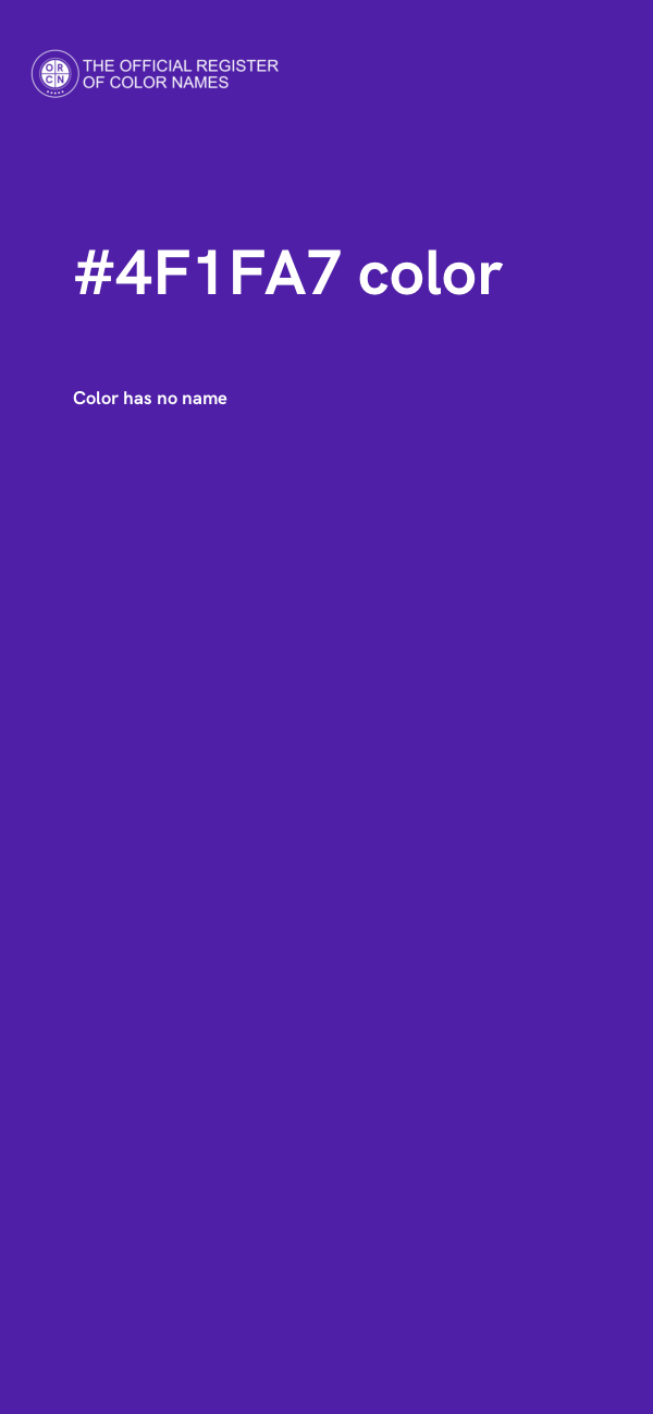 #4F1FA7 color image