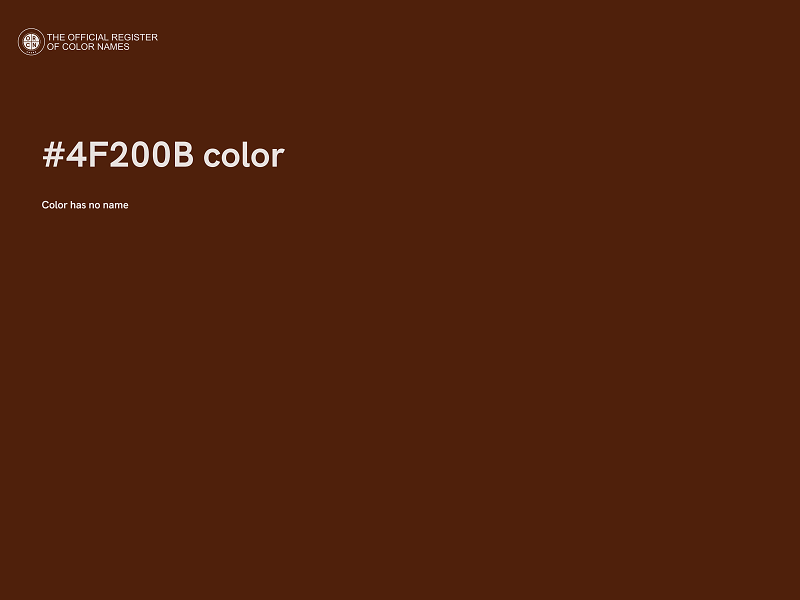 #4F200B color image