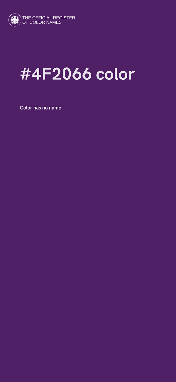 #4F2066 color image