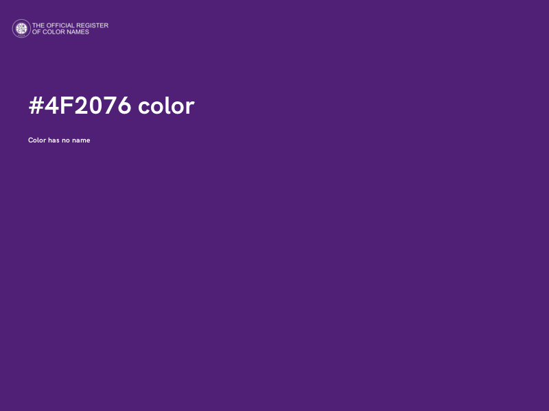 #4F2076 color image