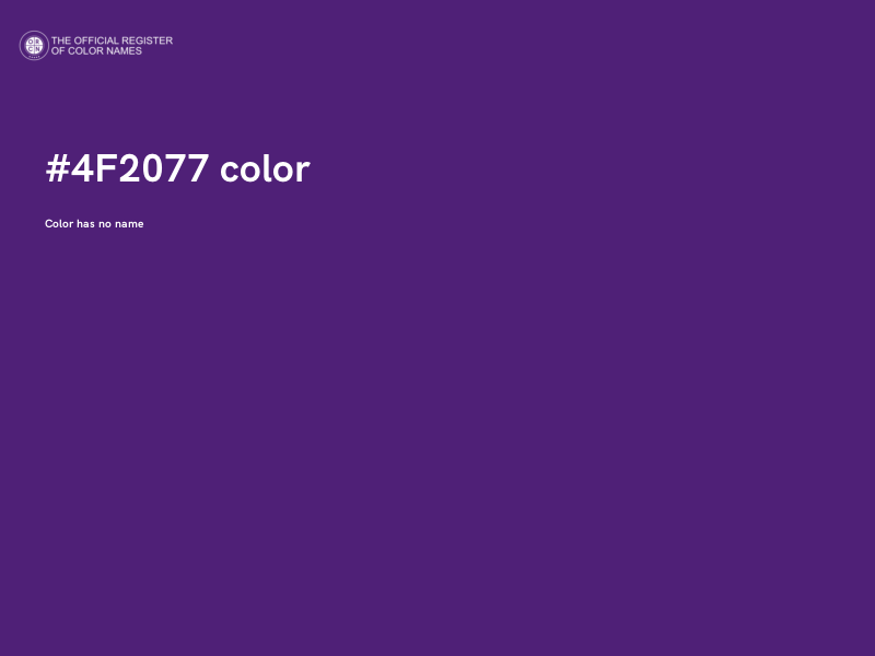 #4F2077 color image