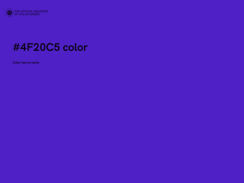 #4F20C5 color image