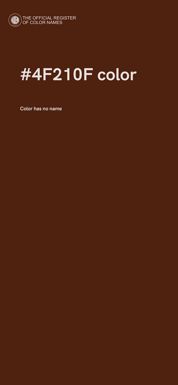 #4F210F color image