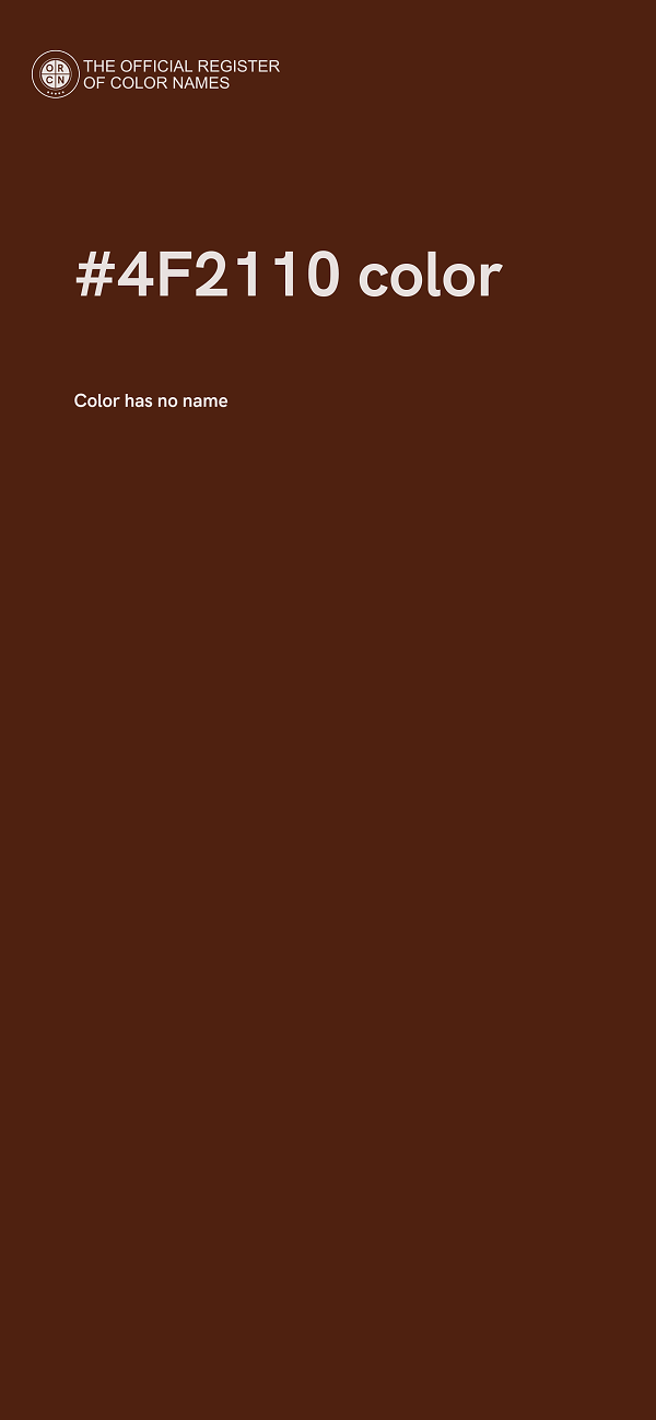 #4F2110 color image