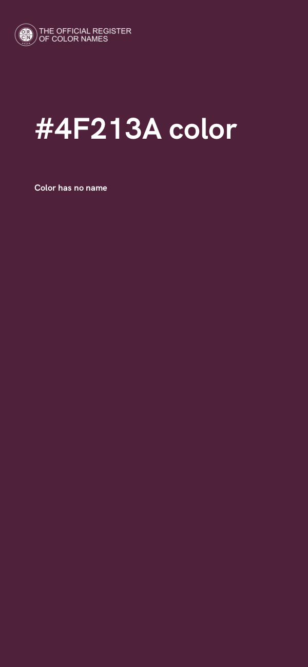 #4F213A color image