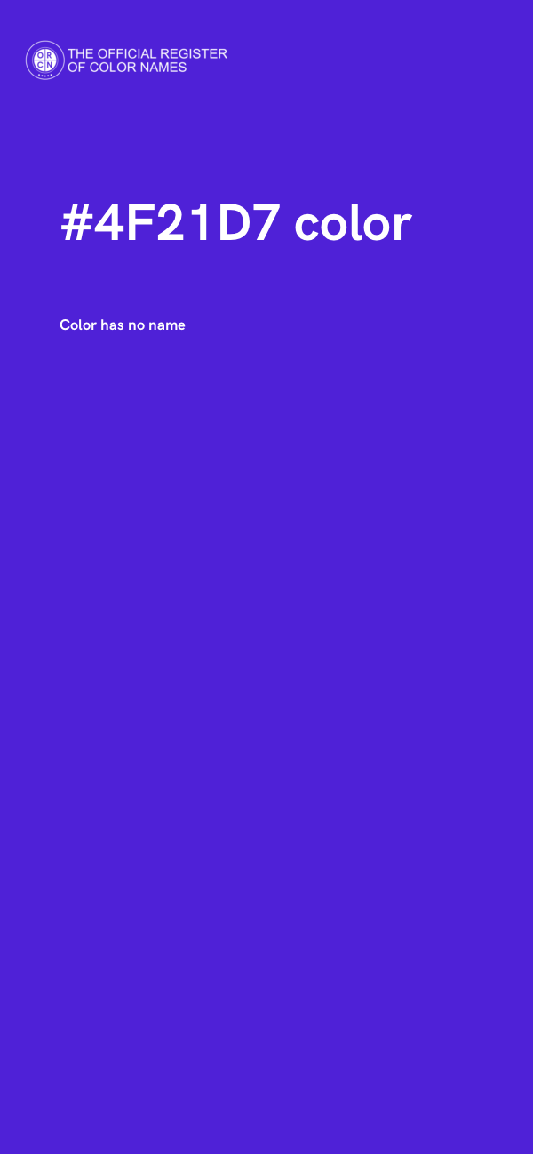 #4F21D7 color image
