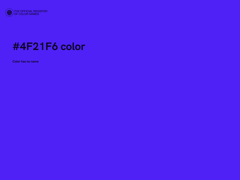 #4F21F6 color image