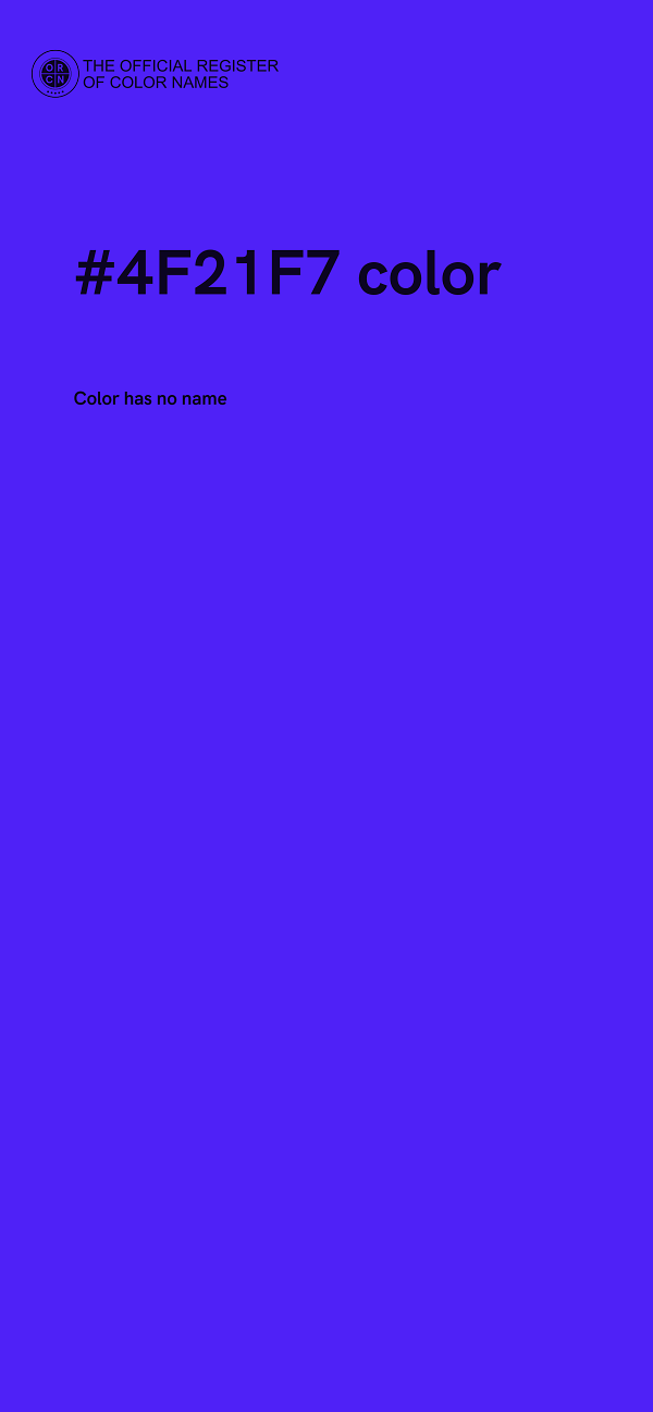 #4F21F7 color image