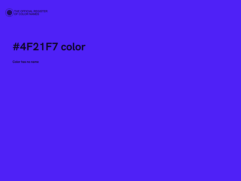 #4F21F7 color image