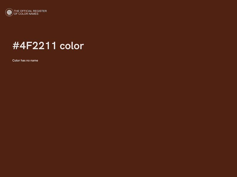 #4F2211 color image