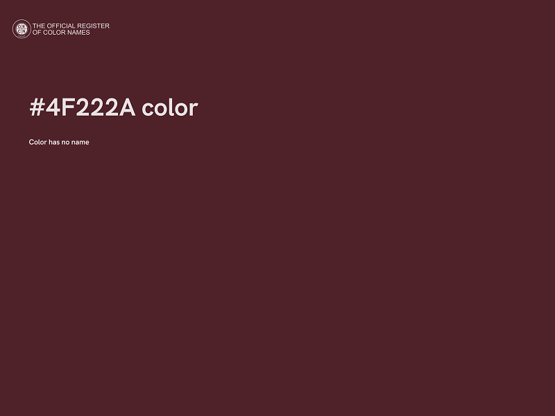#4F222A color image