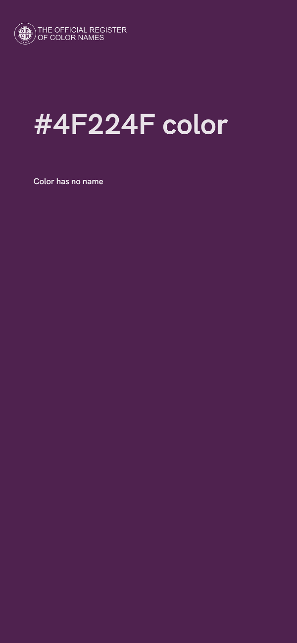 #4F224F color image
