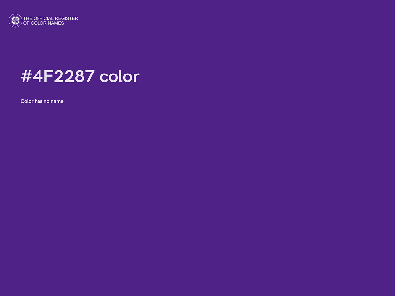 #4F2287 color image