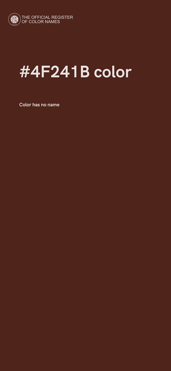 #4F241B color image