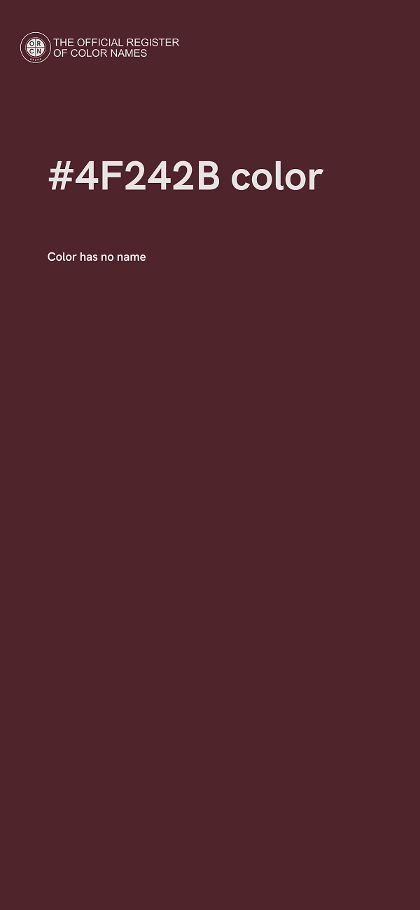 #4F242B color image