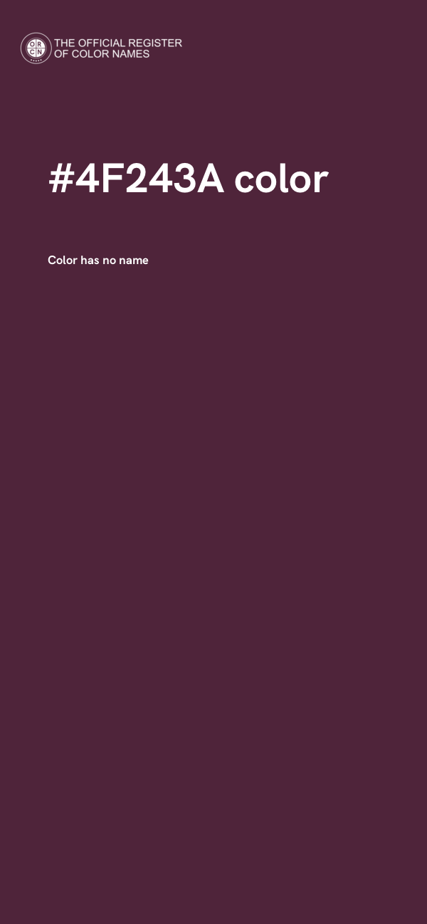 #4F243A color image