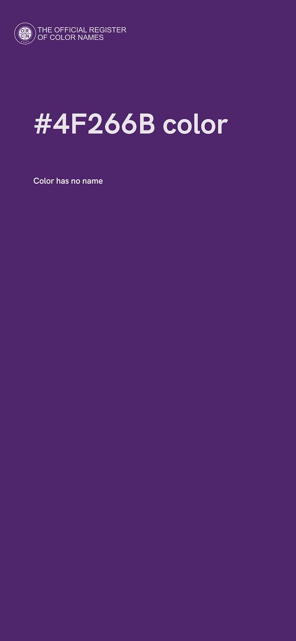 #4F266B color image