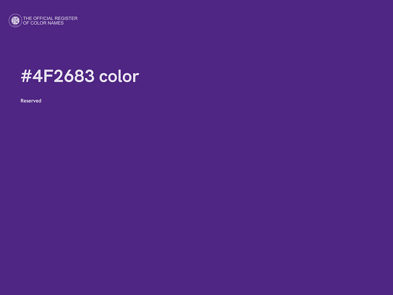 #4F2683 color image