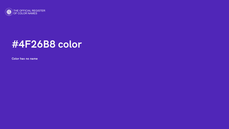 #4F26B8 color image
