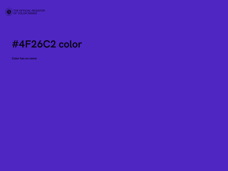 #4F26C2 color image