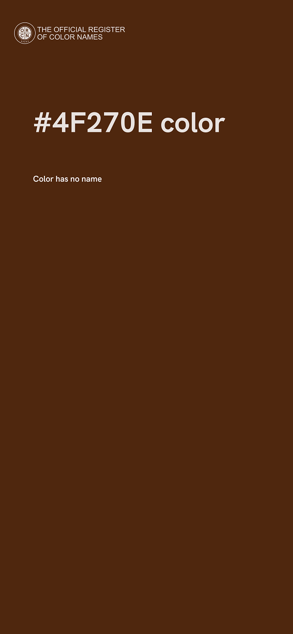 #4F270E color image
