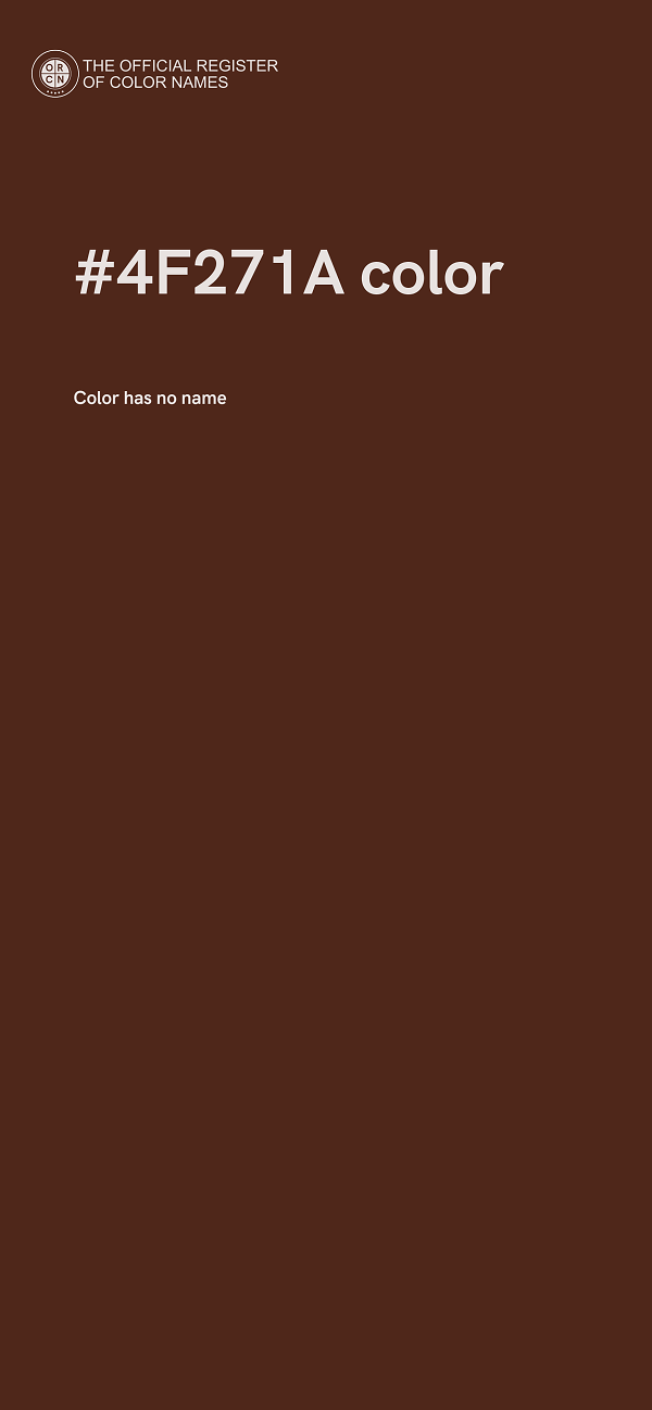 #4F271A color image