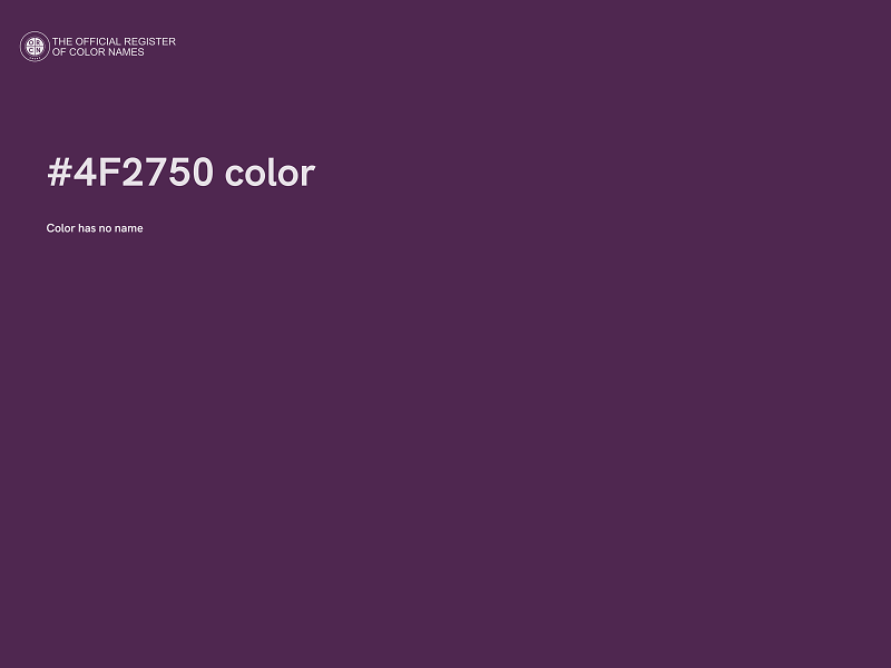 #4F2750 color image