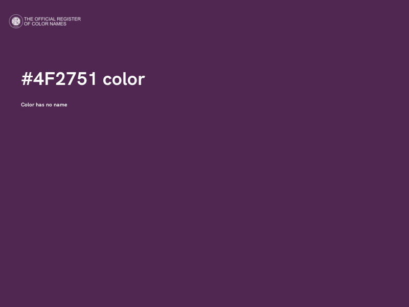 #4F2751 color image