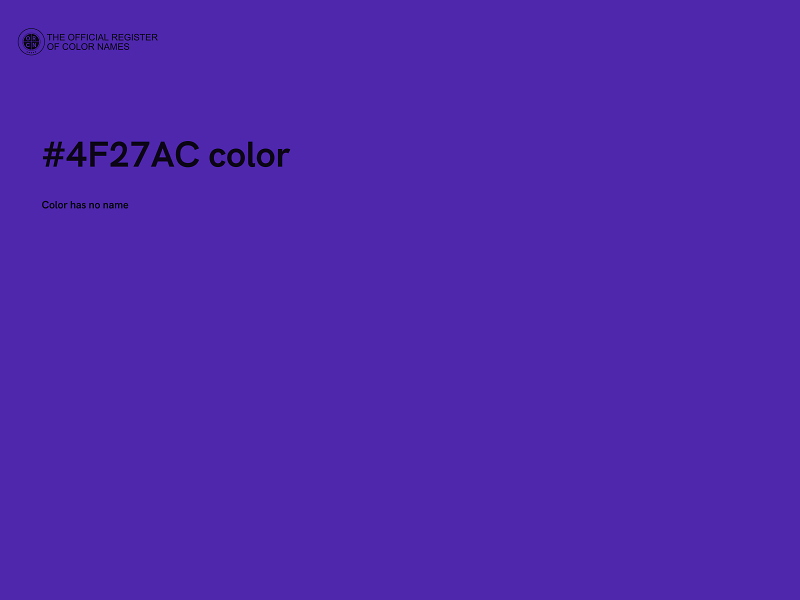 #4F27AC color image