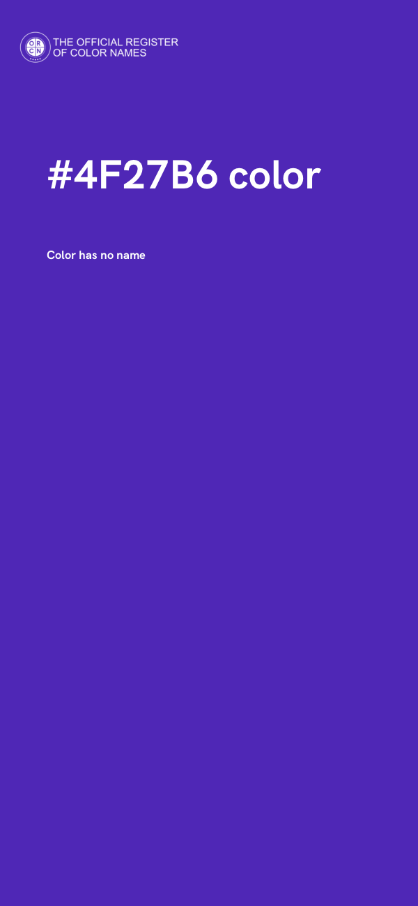 #4F27B6 color image