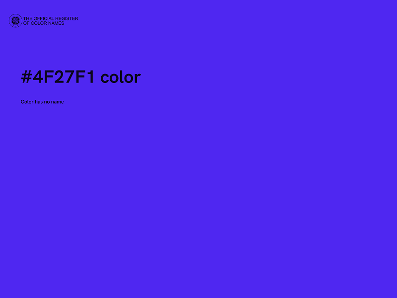 #4F27F1 color image