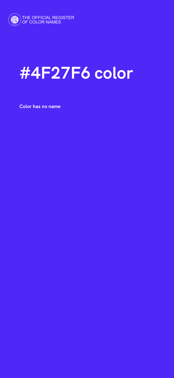 #4F27F6 color image