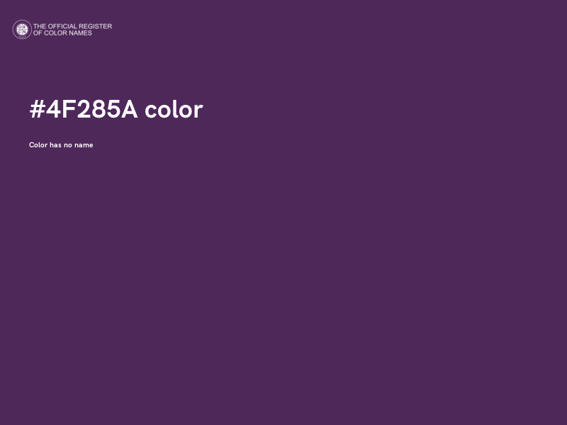 #4F285A color image