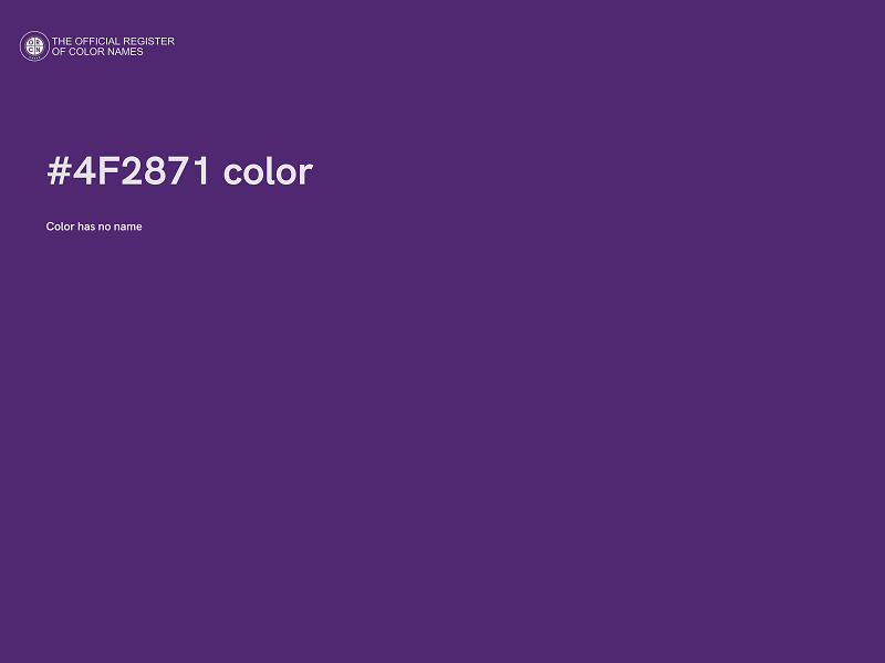 #4F2871 color image