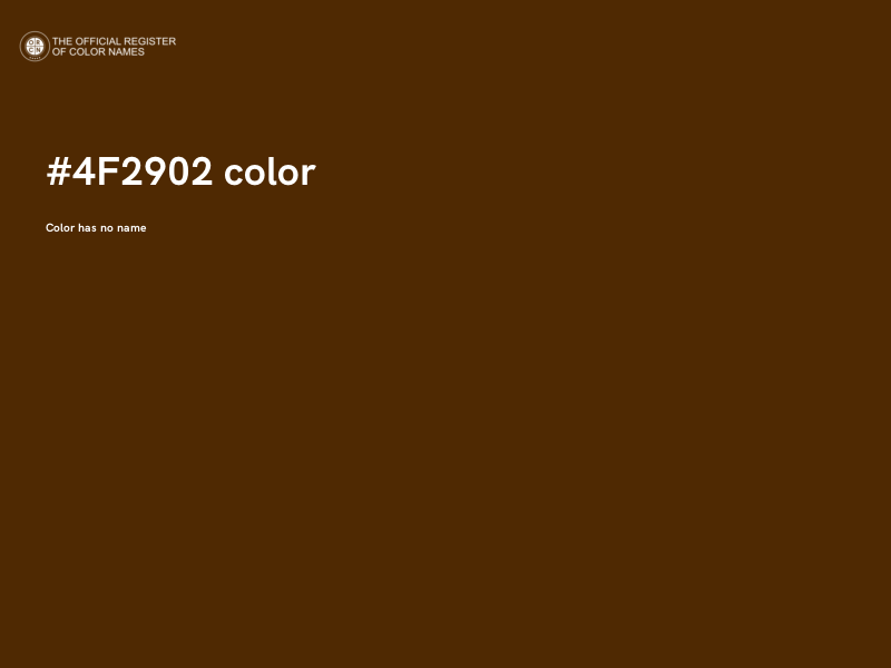 #4F2902 color image