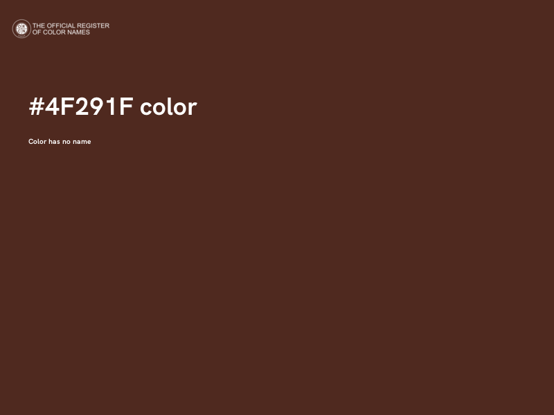 #4F291F color image