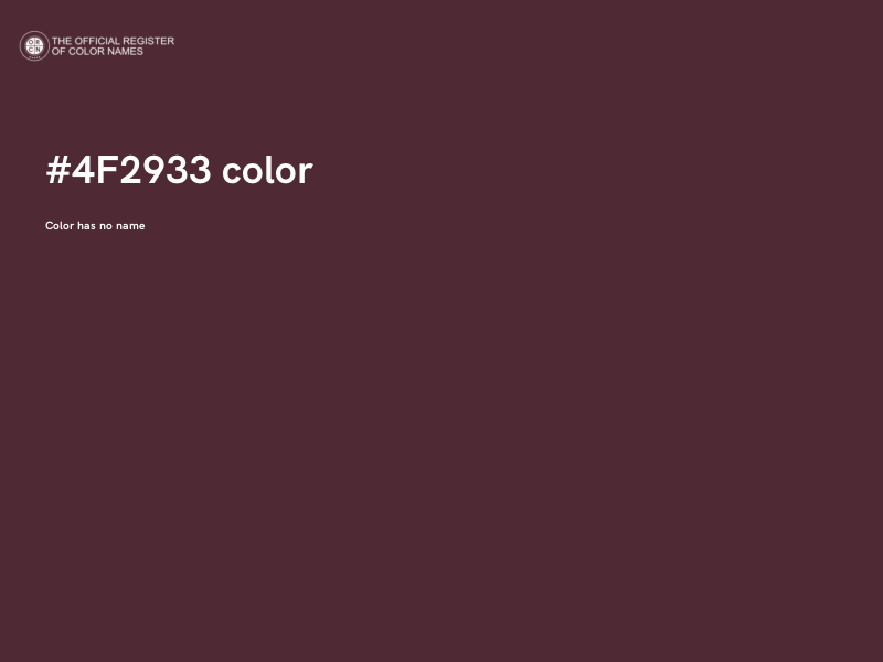 #4F2933 color image