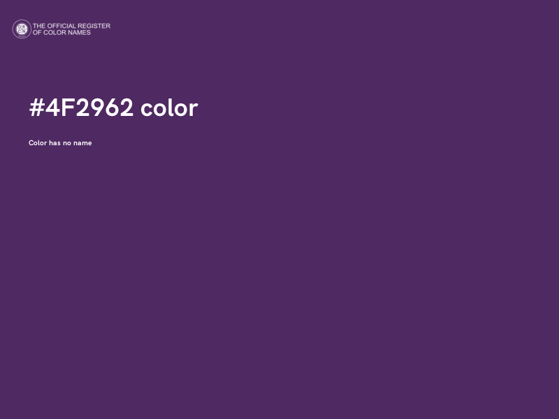 #4F2962 color image