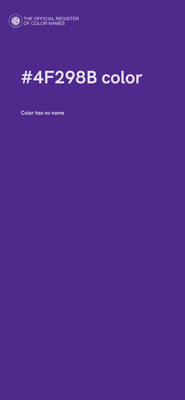 #4F298B color image