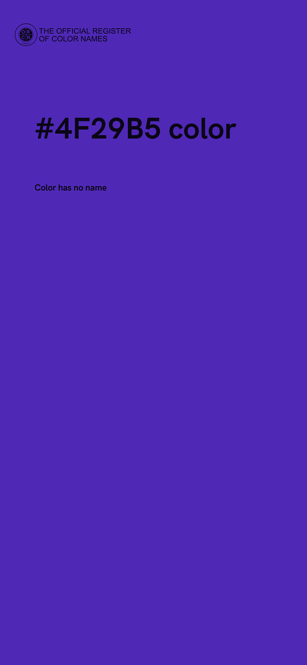 #4F29B5 color image