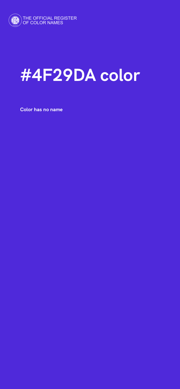#4F29DA color image